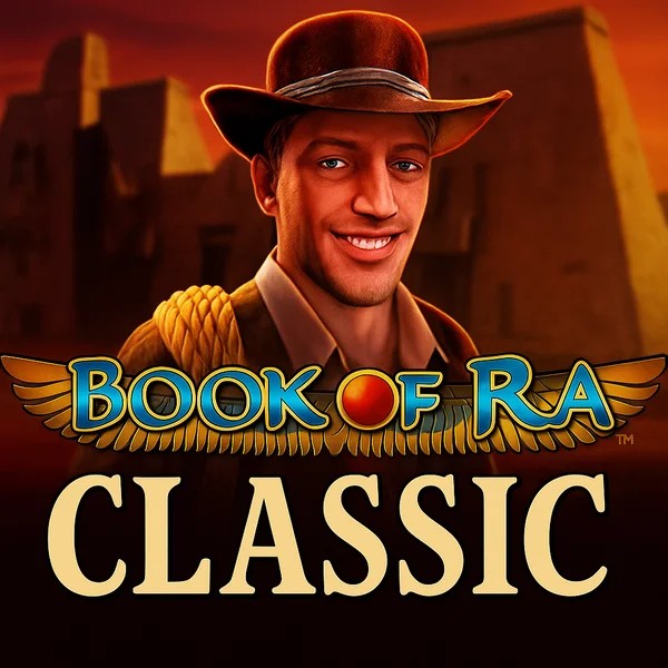 Book of Ra Classic game by Novomatic – logo hosted on Uspin Casino