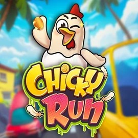 Chicky Run slot logo by PG Soft at Uspin Casino