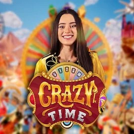 Enjoy Crazy Time by Evolution – logo hosted on uspinscasino.com