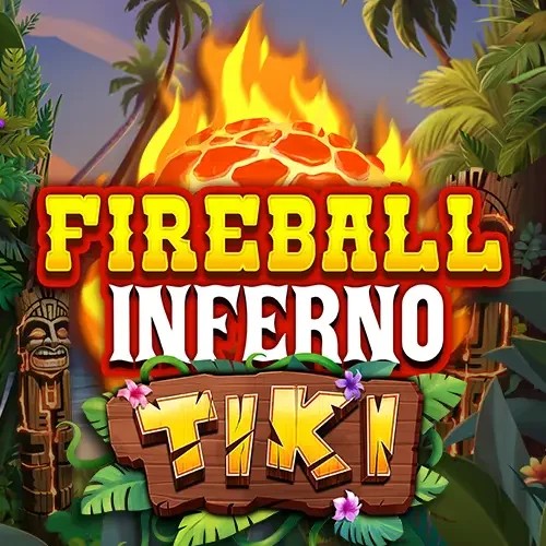 Slots logo of Fireball Inferno Tiki from NetEnt at Uspin Casino