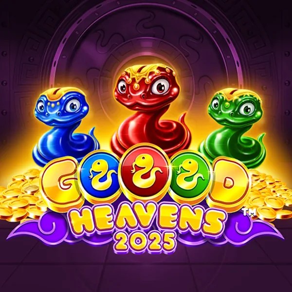 Official Slots logo: Goood Heavens by Rarestone Gaming at Uspin Casino