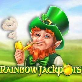 Official Jackpots logo: Rainbow Jackpots by Red Tiger Gaming at Uspin Casino